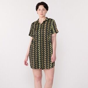 NWT Roark Faded Black‎ Button Up Bless Up Dress Size XS